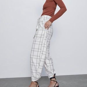 NewZara Flowy high waisted pants with front pleats